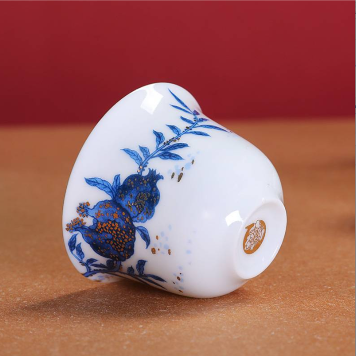 Art Make Taste/成艺中式多子多福翠香杯功夫茶具陶瓷茶杯主人杯