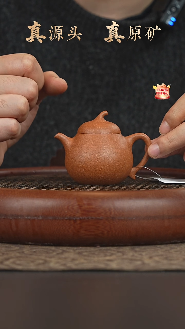 茶壶紫砂3b08黄降坡茄瓜100cc