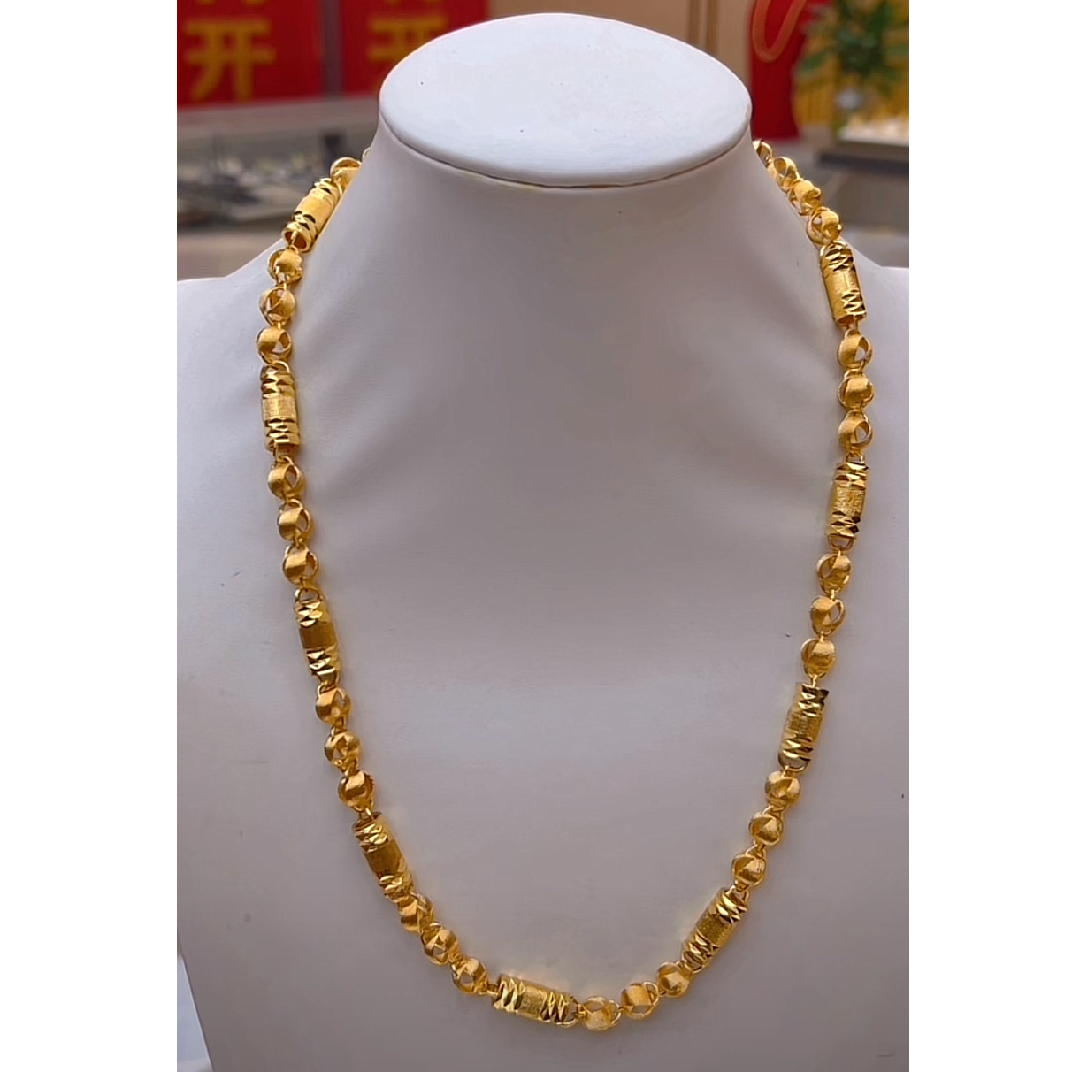 【抖音好物】霸气男士车花柱三株福链