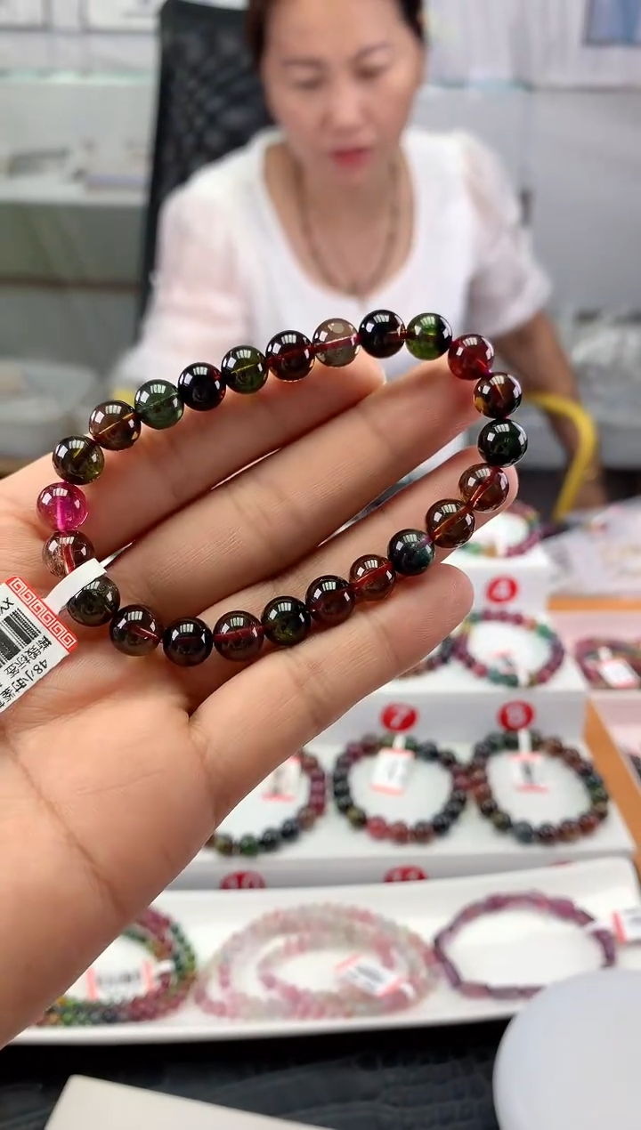 未镶嵌手串碧玺 多样性发一条