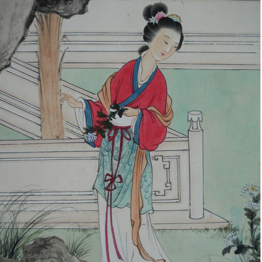 【预展】405晏少翔 双仕女 60×30cm约1.6平尺