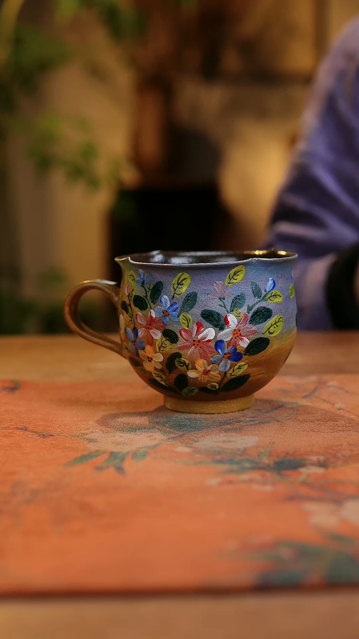 【闪购商品】瓷片1974景德镇手工手绘釉下彩高温瓷