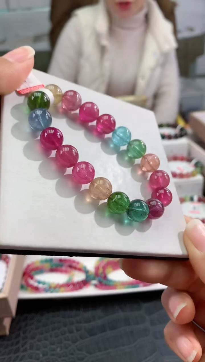 【闪购商品】碧玺手串未镶嵌多样性发一条