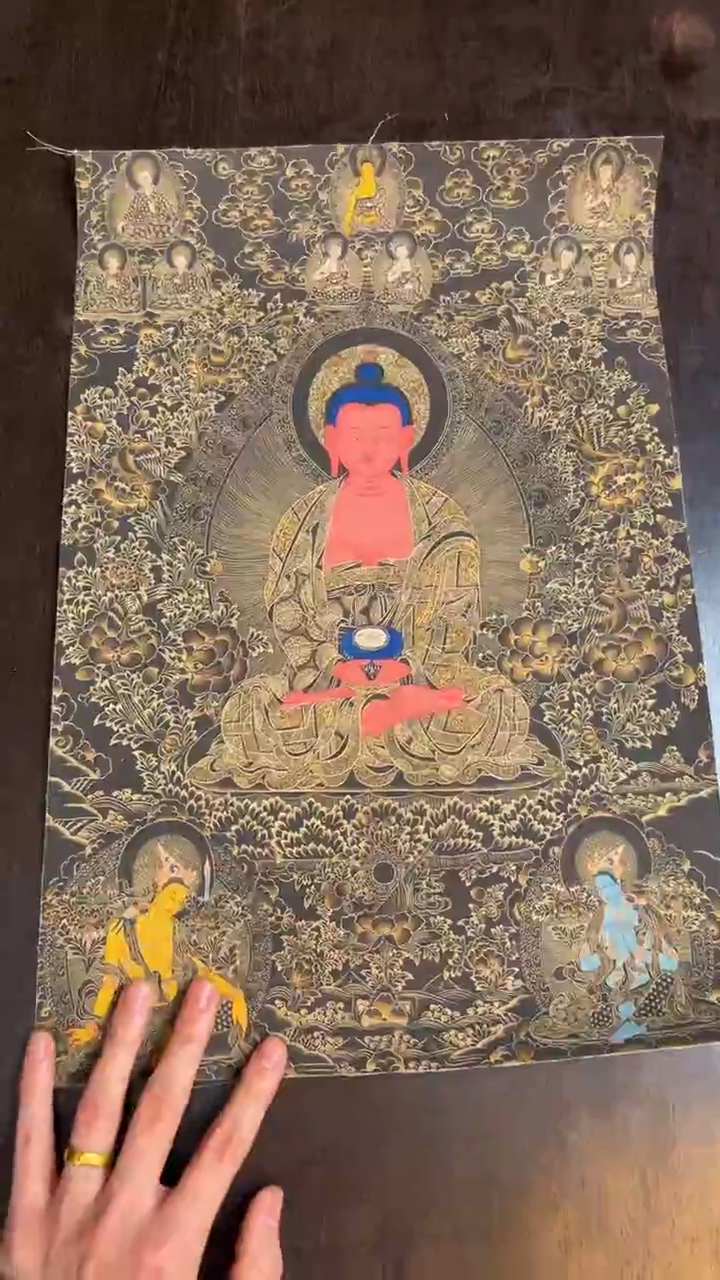 装裱画精品手绘唐卡链接--A小尺幅