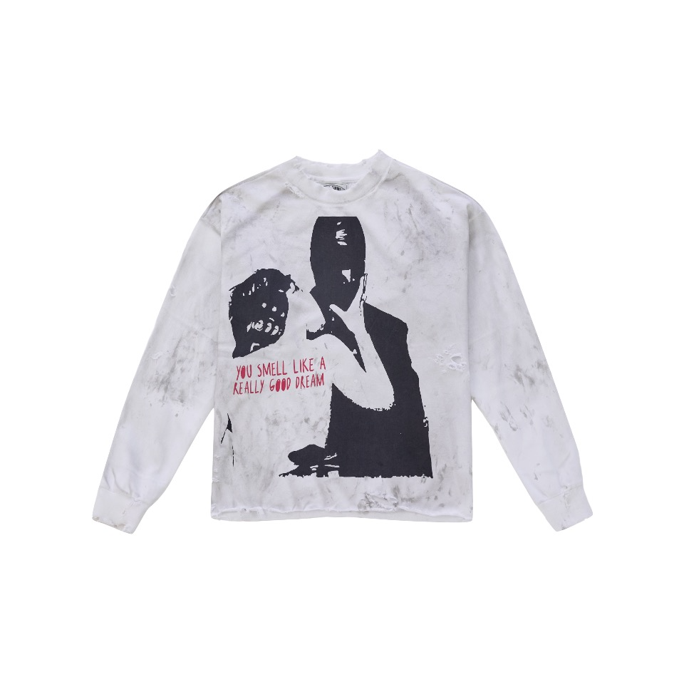 【官方正品】SSSAINT LOUIS 面具人做旧涂鸦时尚卫衣