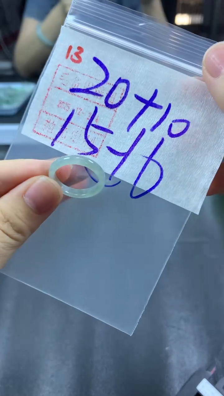 未镶嵌定制翡翠戒圈15-16#30毛货需精细抛光