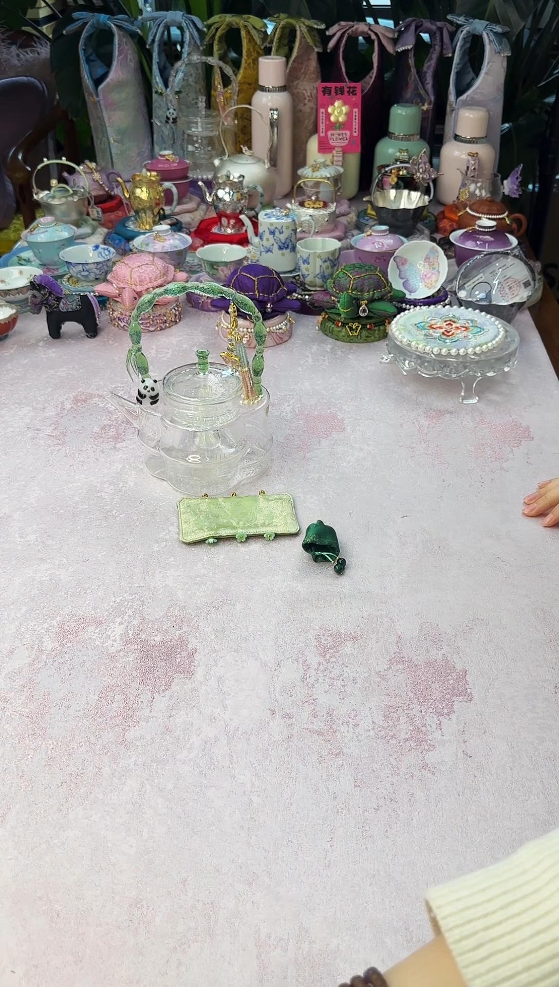 41晶焱熊猫烧水壶带防烫套套组