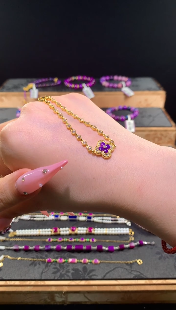 苏纪石（舒俱来）银S925镶嵌.手链