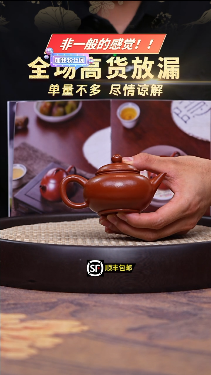 茶壶紫砂孟臣朱泥水平壶100cc