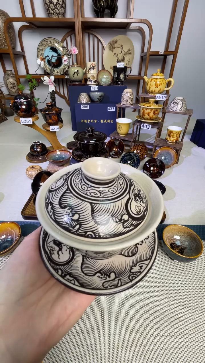 环**界【微瑕盖碗】非遗大师手工高温瓷特价款