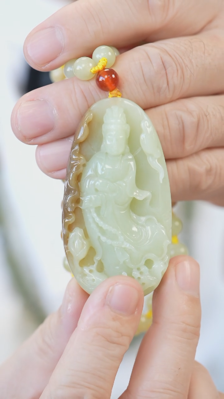 【闪购商品】和田玉吊坠未镶嵌观音