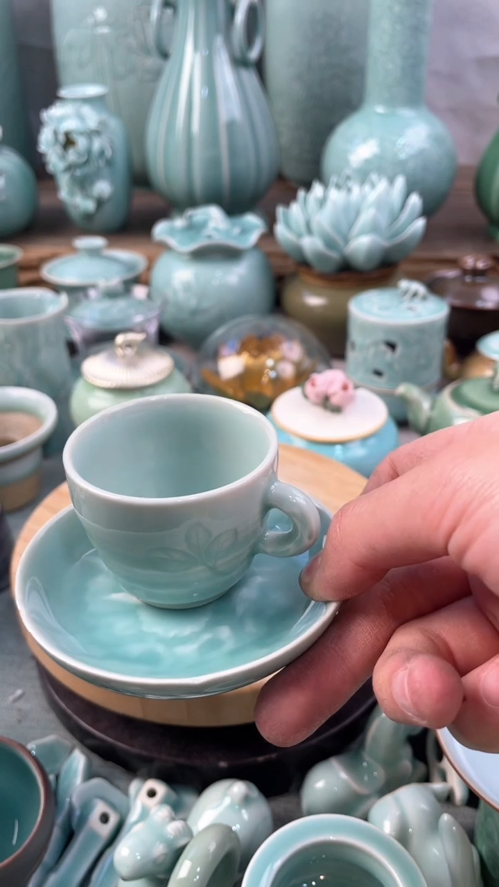 【闪购商品】1杯i1托 特价福利 微瑕 慧仙青瓷