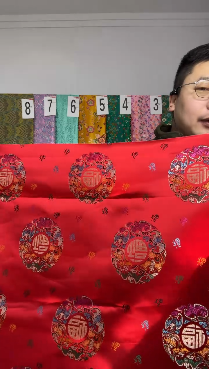 混纺织锦缎  长度60