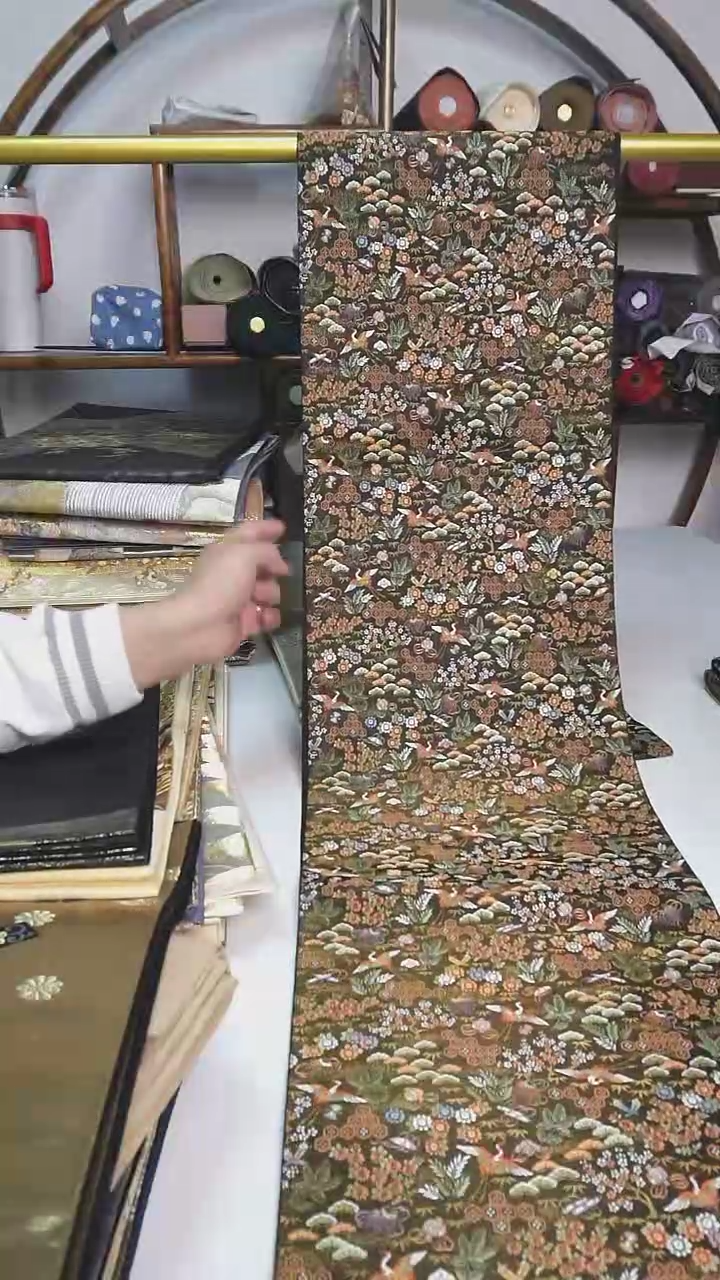 【闪购商品】织绣64西阵织六通花卉