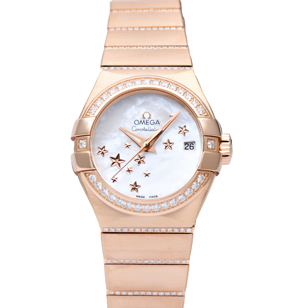 未使用 Omega/欧米茄 星座系列123.55.27.20.05.004原钻27mm女表