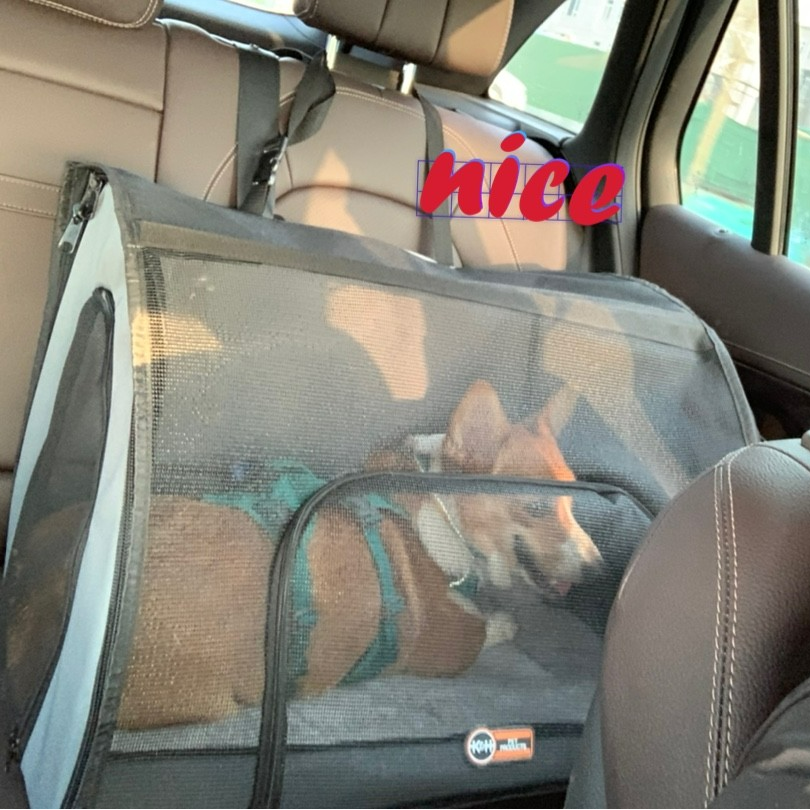 狗狗神器KH透气可折叠猫猫狗狗隔离车载狗笼车载宠物垫车载笼座椅