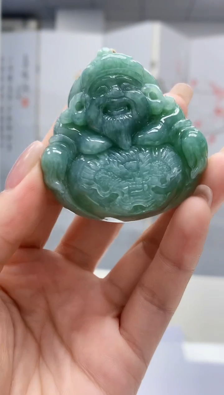 定制翡翠未镶嵌4852lr-毛货挂件56