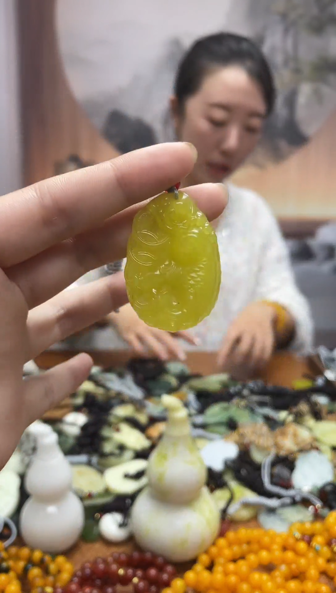 未镶嵌岫玉吊坠·