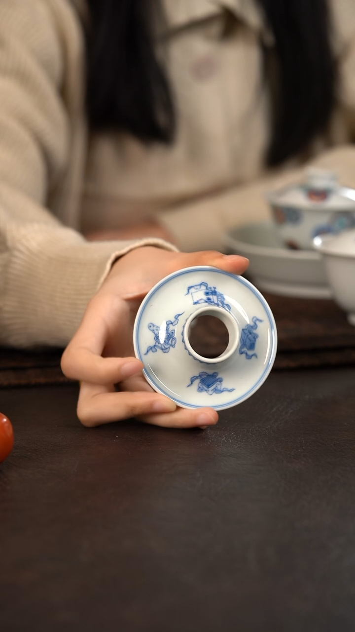 【闪购商品】杯聚澜堂琴棋书画甜甜圈盖置