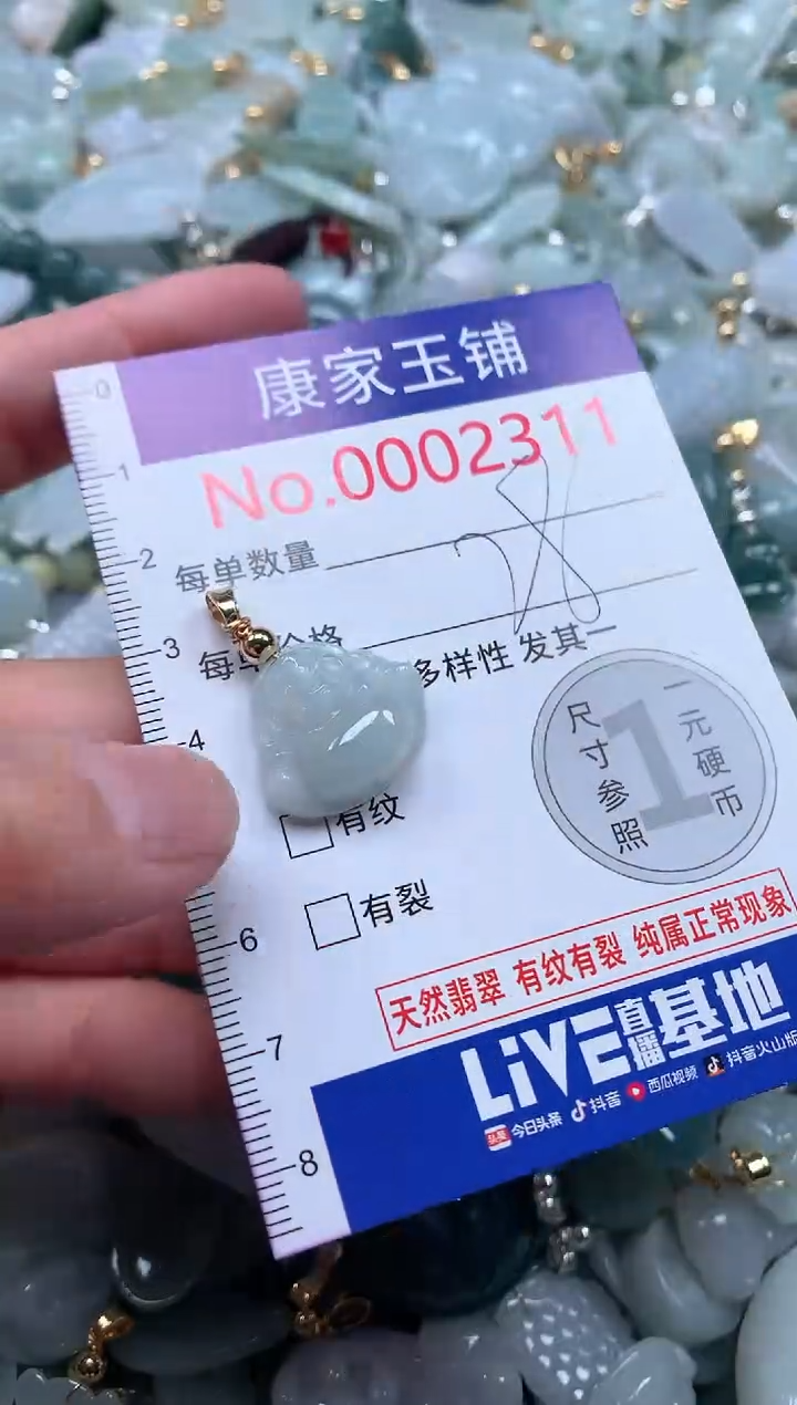 【闪购商品】翡翠吊坠(不含链)未镶嵌2311