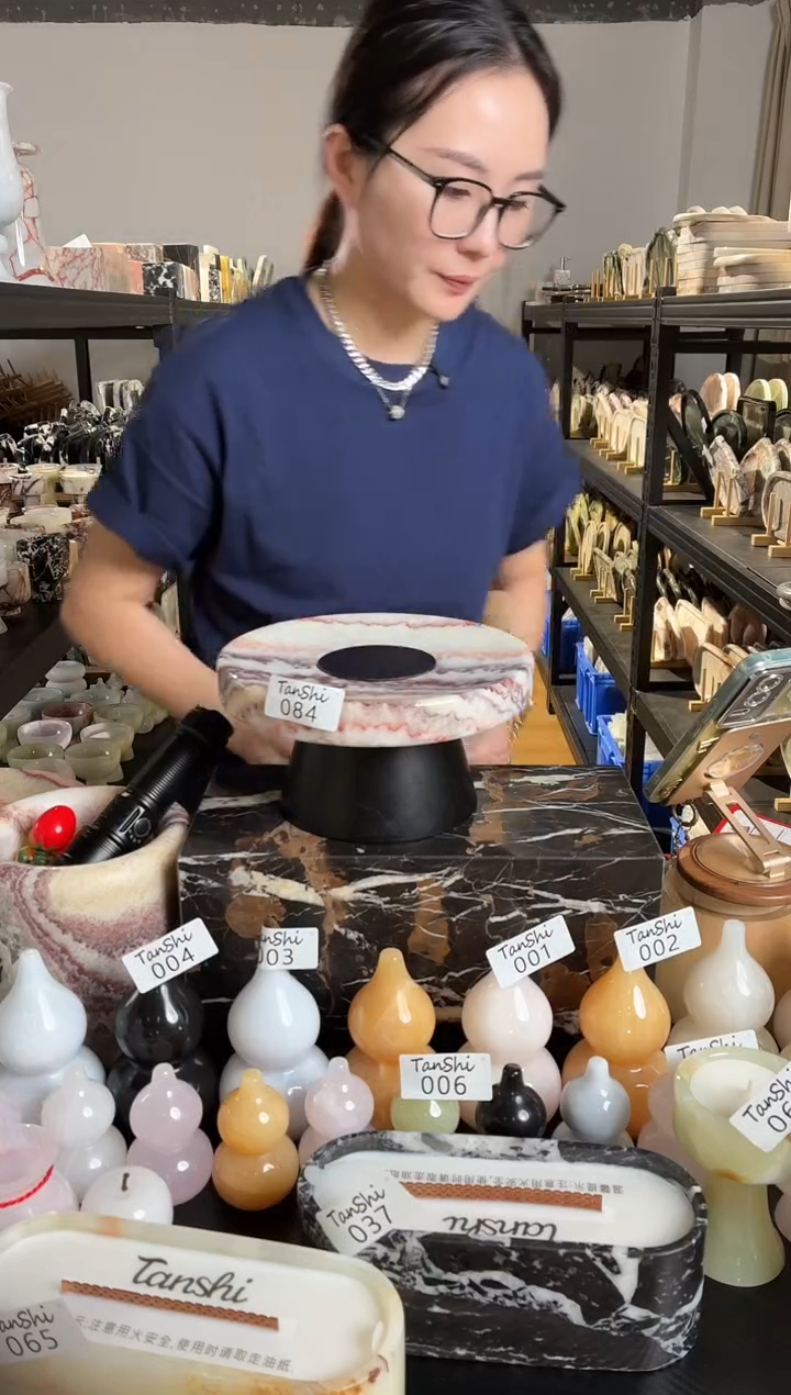 石材084希腊彩虹果盘