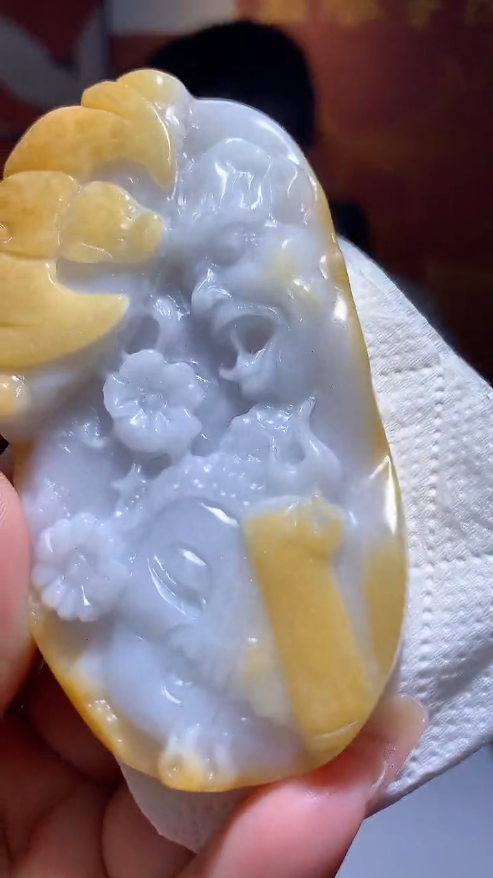 【闪购商品】定制翡翠未镶嵌1072xx-毛货挂件14