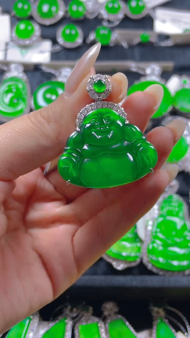 颈饰银S925镶嵌翡翠11