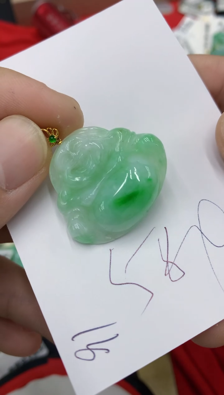 【闪购商品】翡翠颈饰18K金镶嵌号链接111111