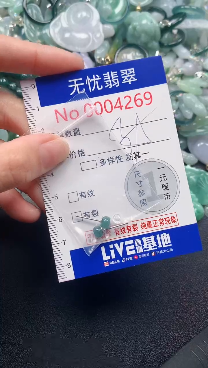 吊坠(不含链)未镶嵌翡翠4269