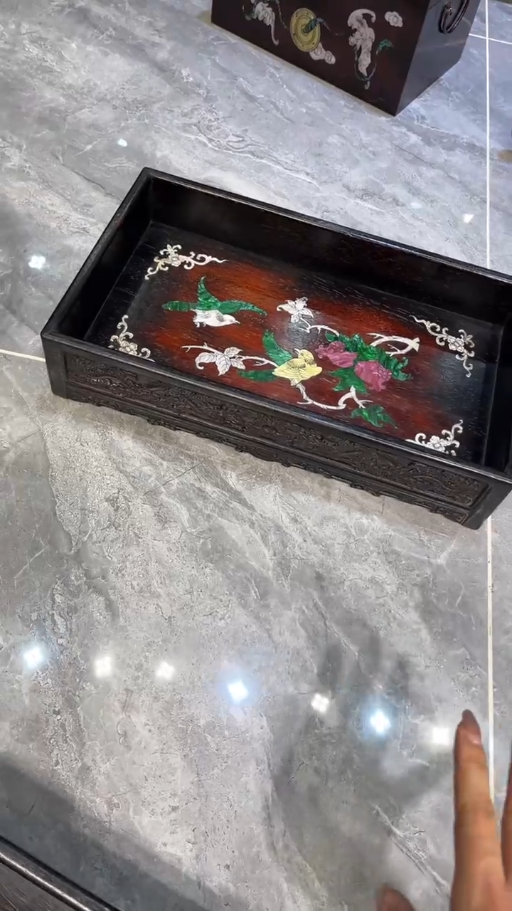 木花开富贵 茶盘