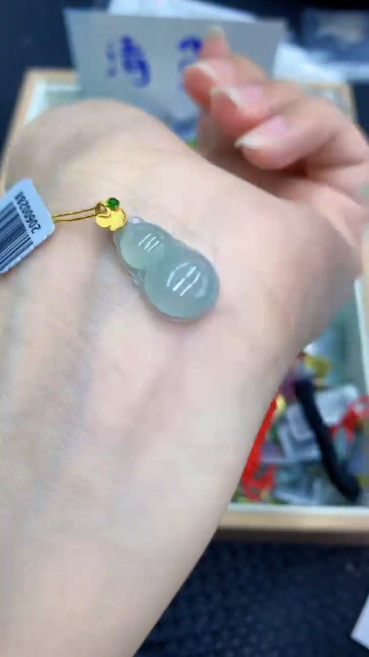 【闪购商品】翡翠颈饰18K金镶嵌            8
