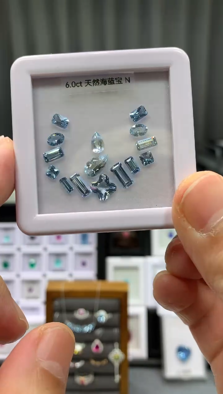 【闪购商品】海蓝宝石笔搁未镶嵌6ct 31
