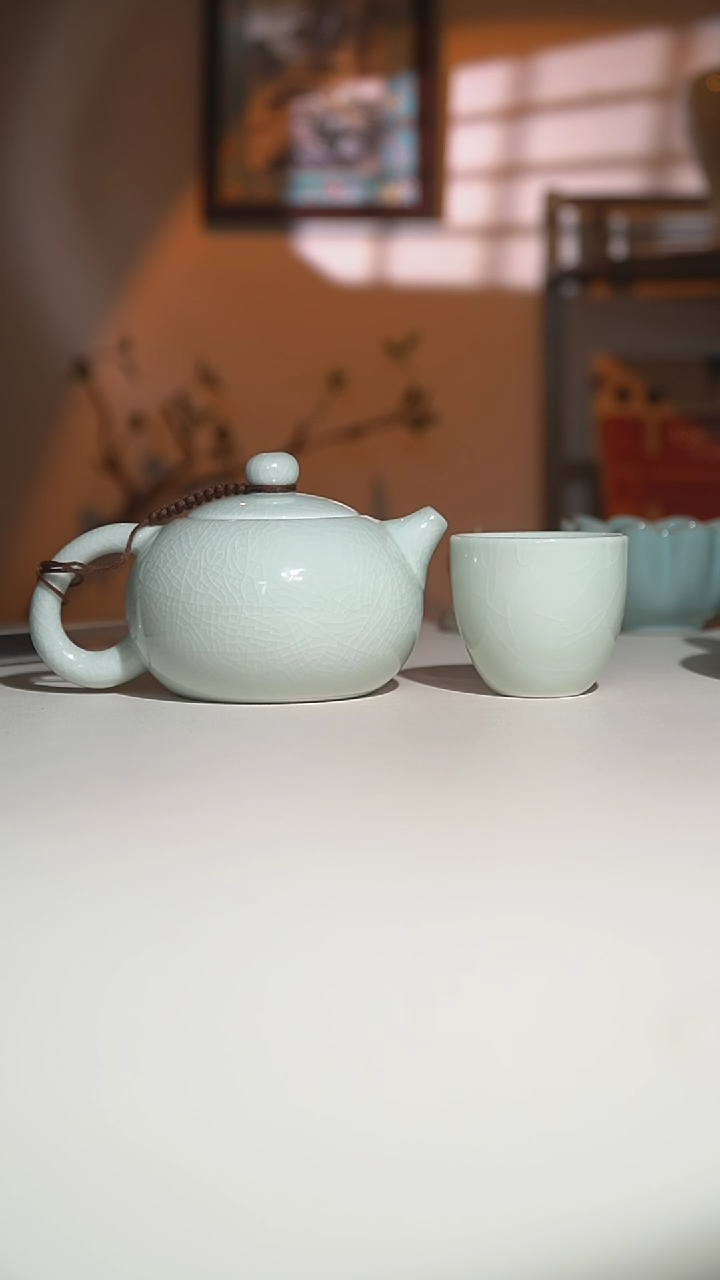 【闪购商品】其他玉青运圈西施壶一壶二杯