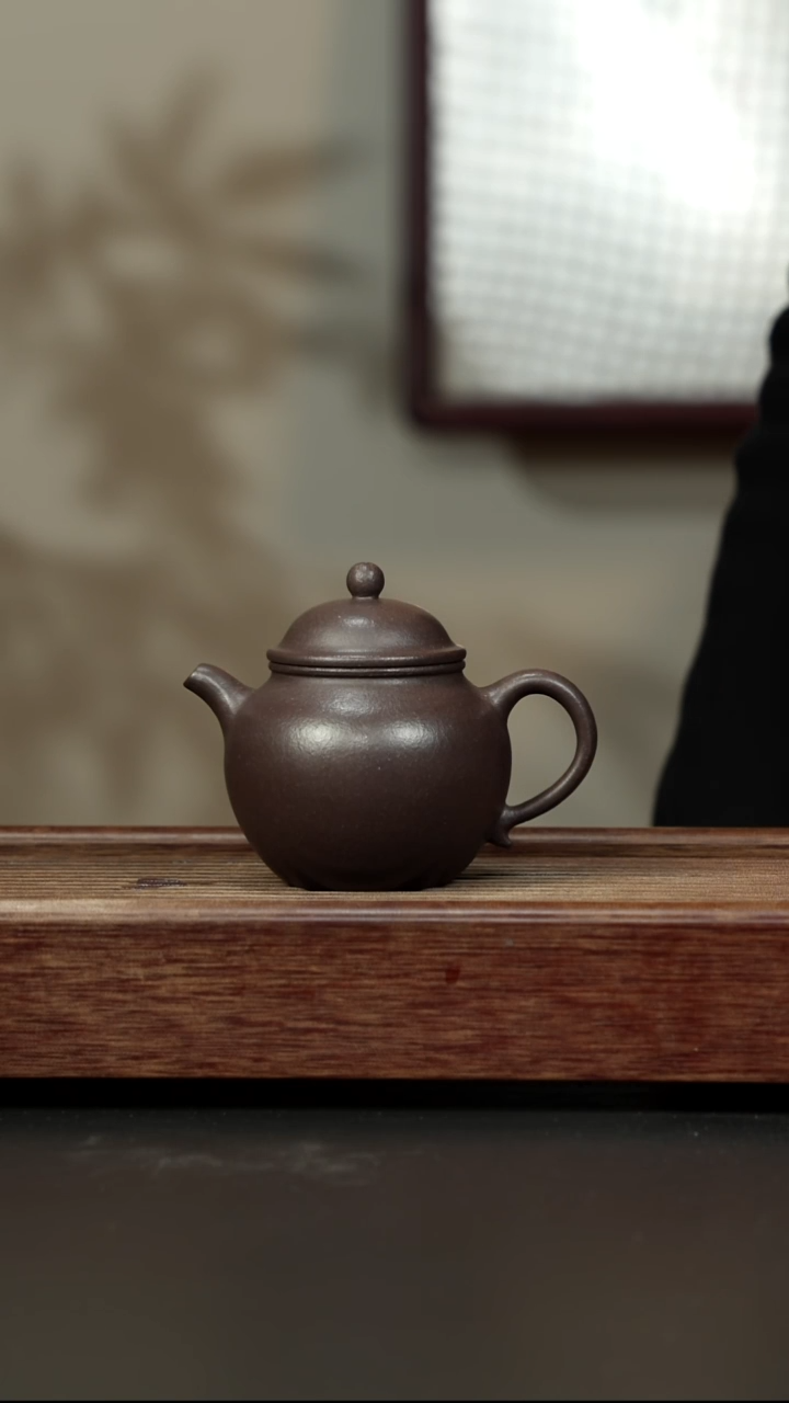 茶壶紫砂粗砂紫泥 秋水