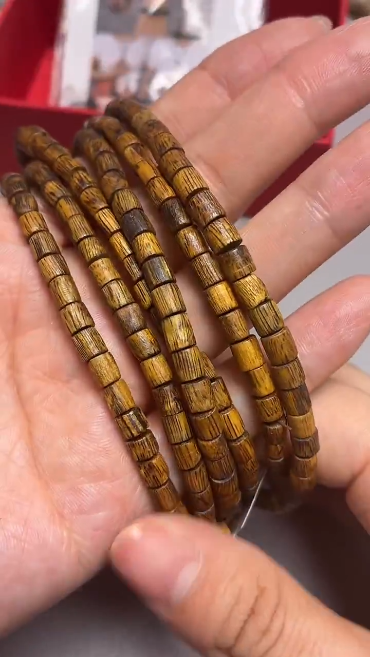 沉香手串海南红金猊随型长串多样性发其一