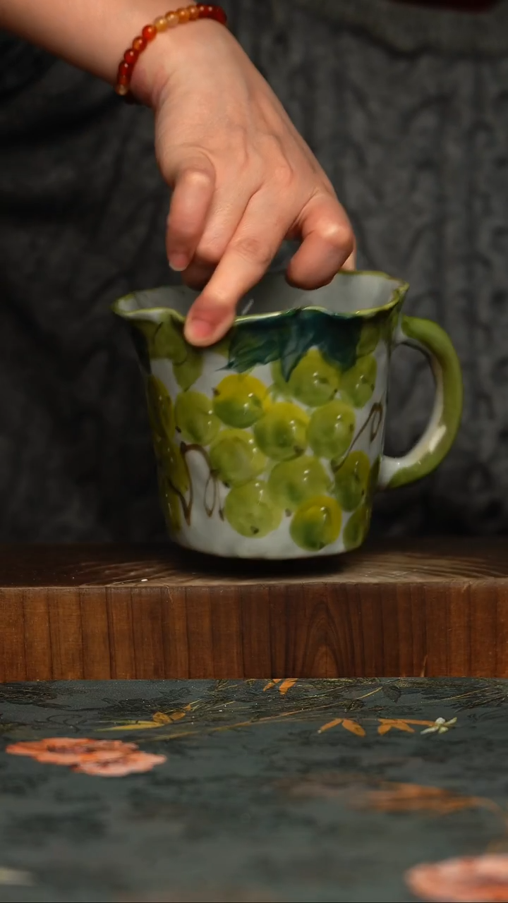 瓷片手工手绘釉下彩同款