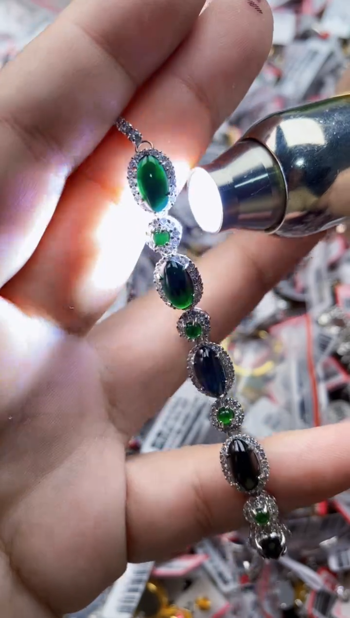 【闪购商品】翡翠戒指银S925镶嵌555555---1