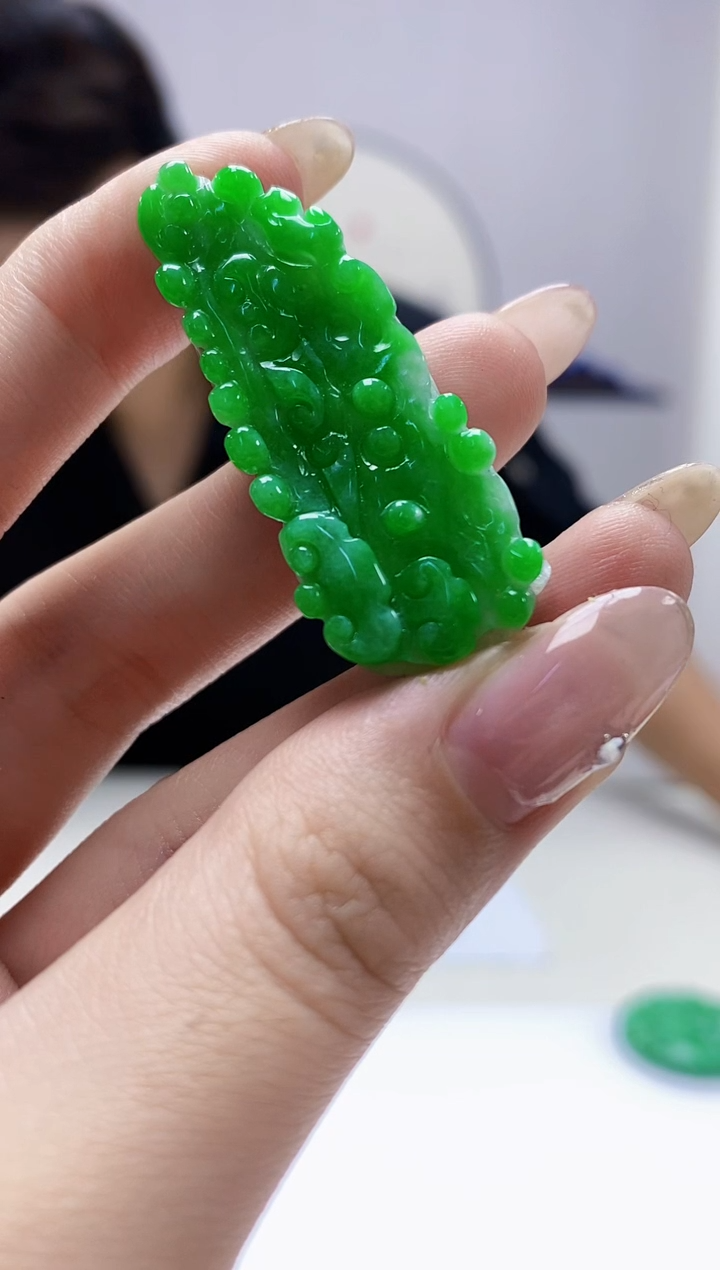 定制翡翠未镶嵌5145jw-毛货挂件150