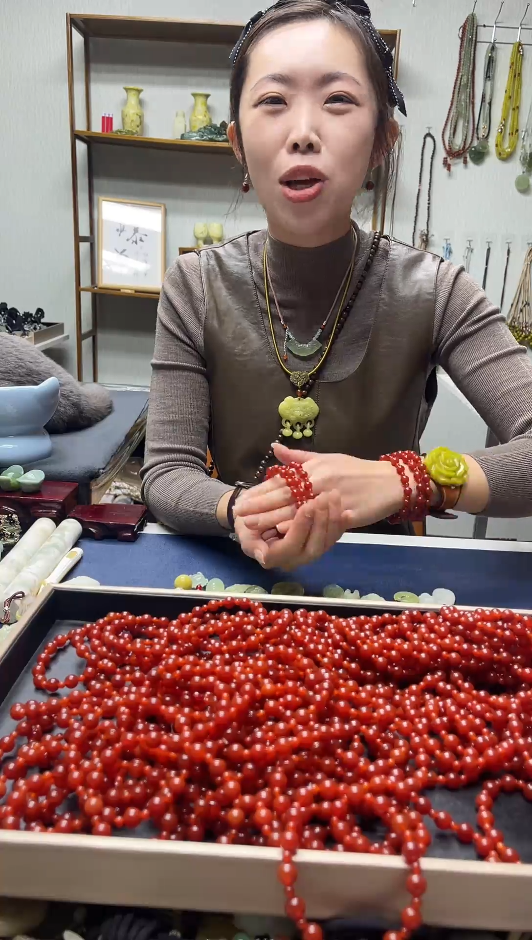 未镶嵌颈饰玛瑙/玉髓膨**喵多样性发货 拍一发一