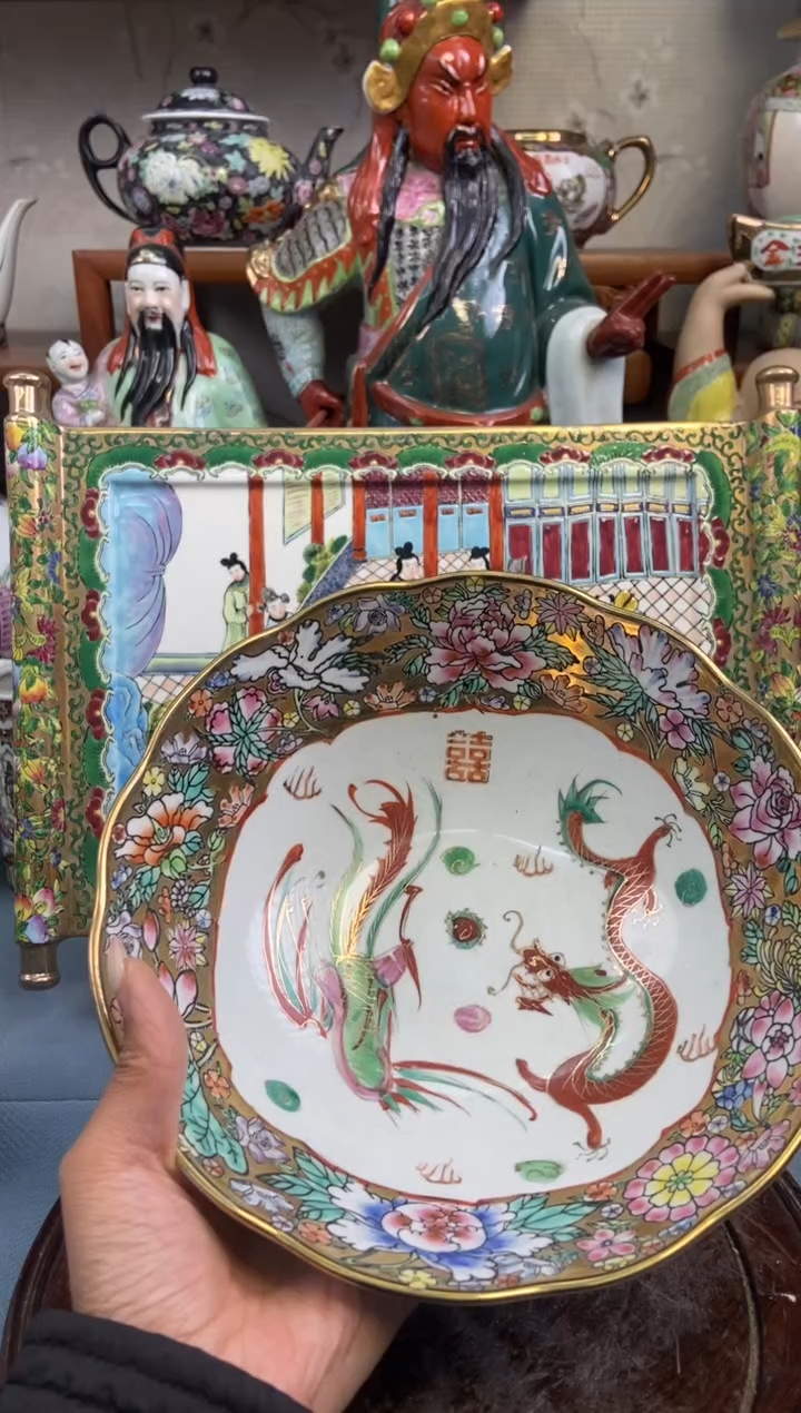 瓷片微瑕慎拍景德镇窑老厂瓷器单件