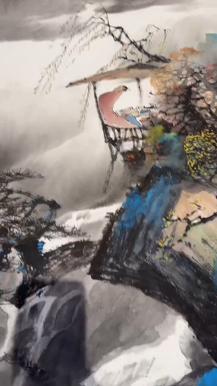 书法易志平 国画 泼彩人物s020