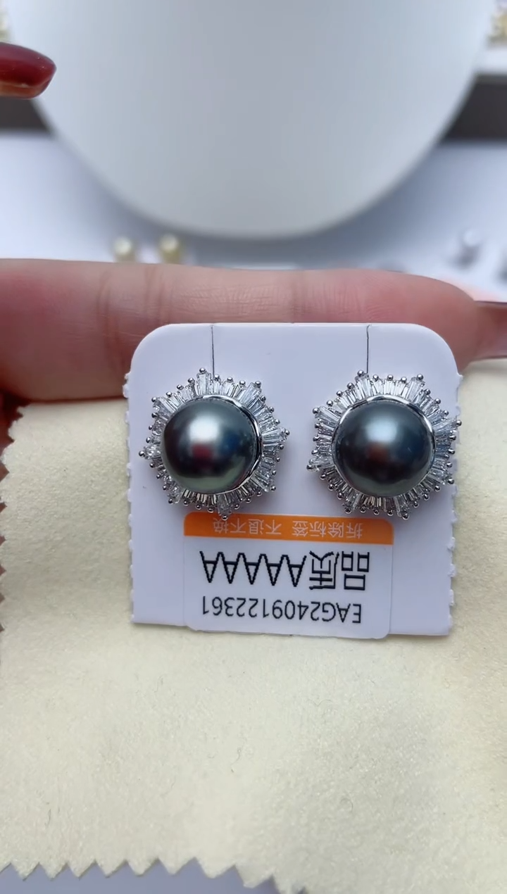 【闪购商品】海水珍珠耳饰银S925镶嵌W21