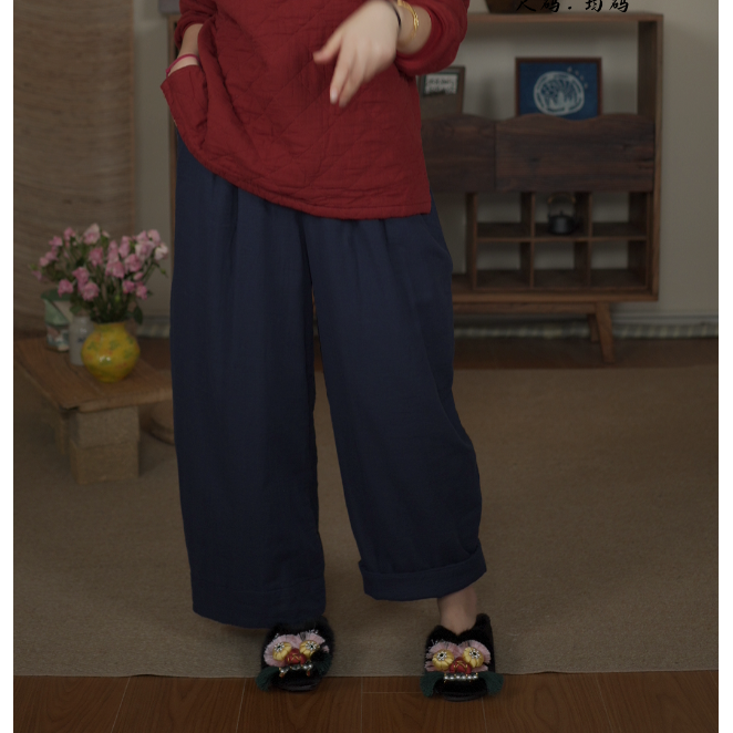 【大梅子推荐】设计款双纱系带棉裤JG5026B