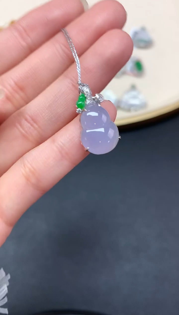 【闪购商品】翡翠吊坠(不含链)18K金镶嵌A434|6800