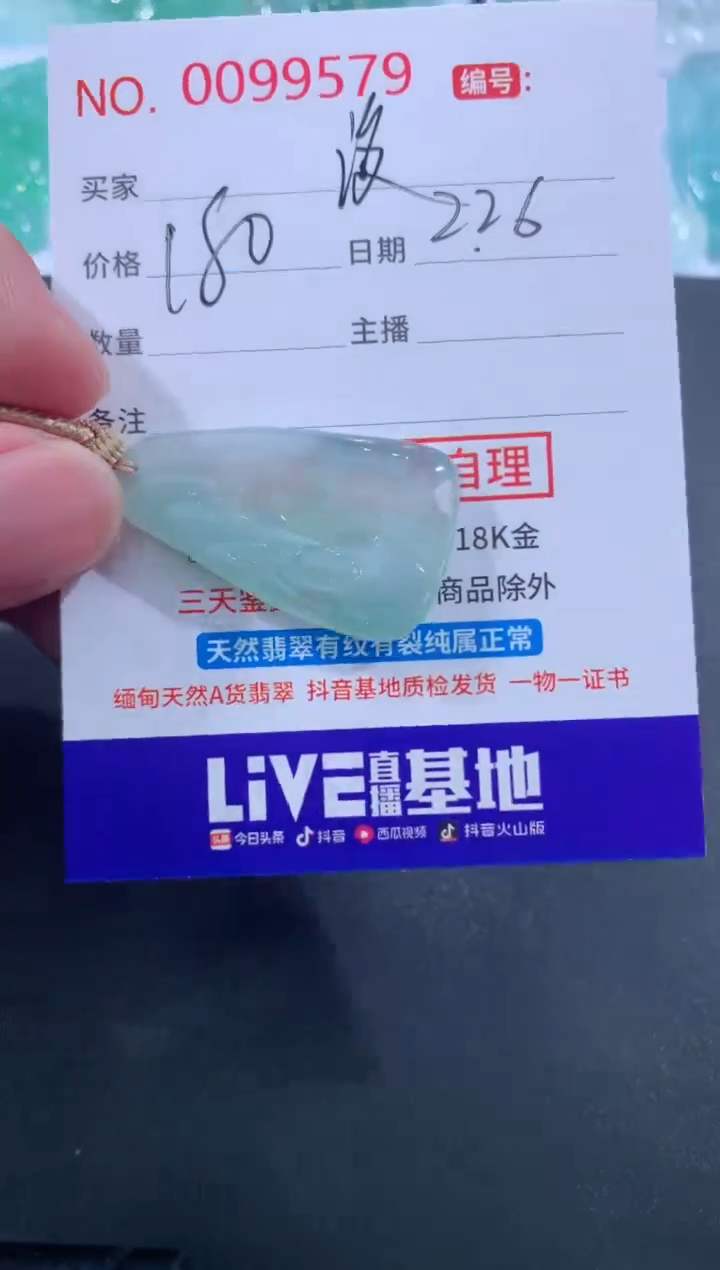 【闪购商品】翡翠颈饰未镶嵌没