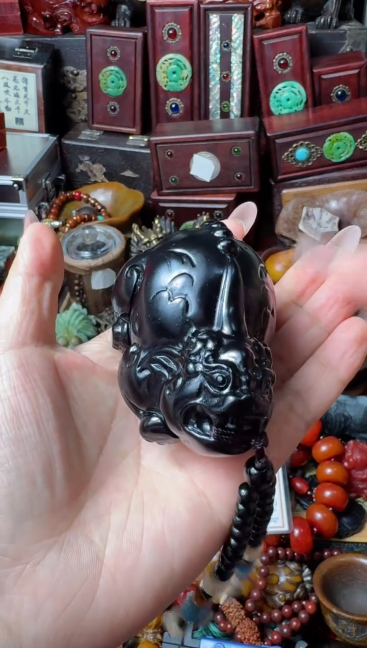 【闪购商品】和田玉（墨玉）把件未镶嵌主播推荐：一物一拍，讲解为准！