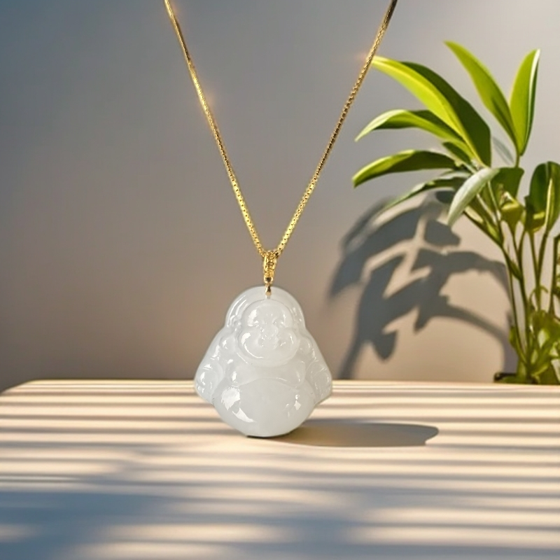 一享珠宝  18K金和田玉挂件多样发一717