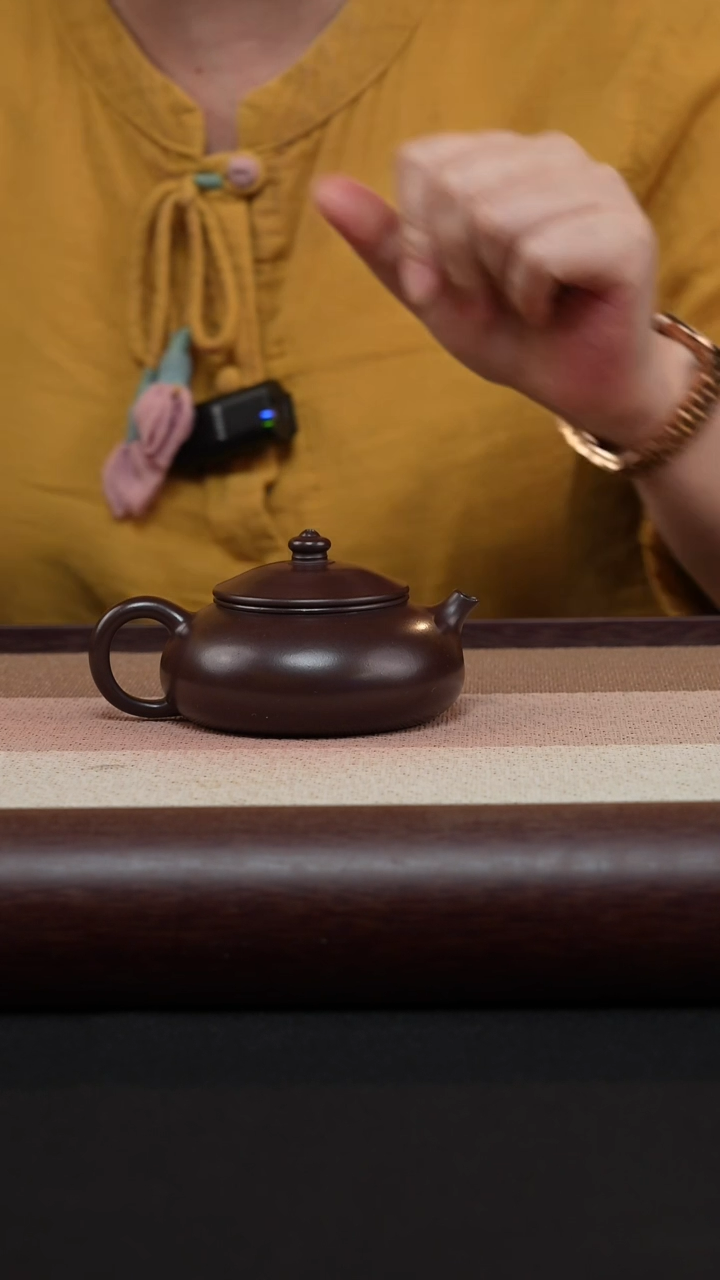 【闪购商品】紫砂茶壶老紫泥寒江MH-1787