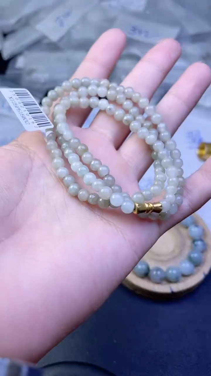 未镶嵌定制翡翠珠串