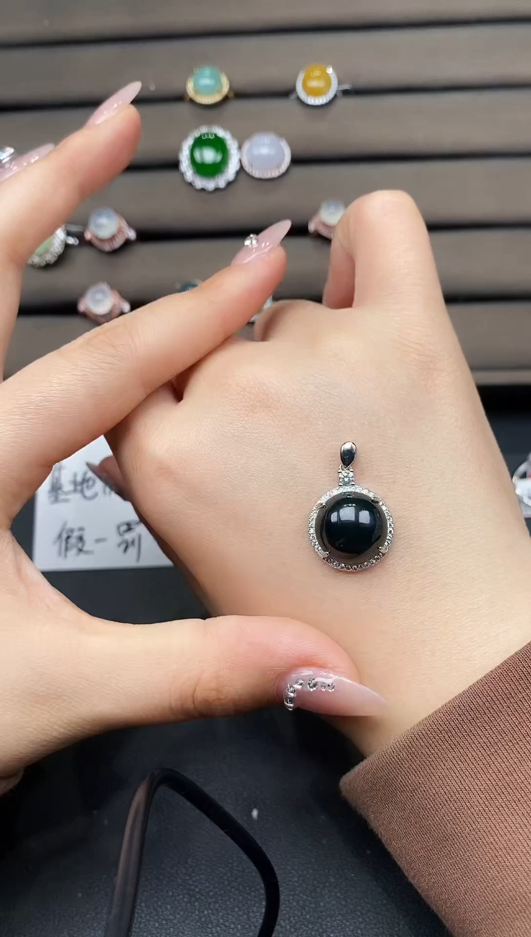 银S925镶嵌戒指翡翠1111